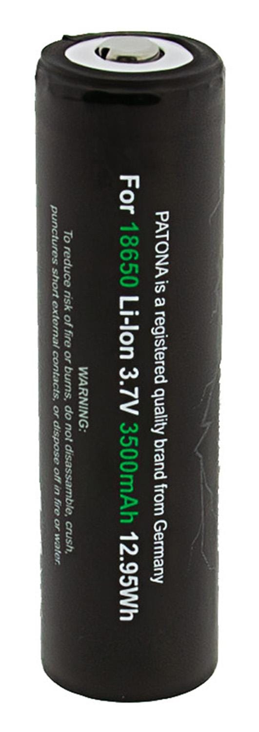 PATONA Premium 18650 Li‑Ion Akku ungeschützt Sharp/Button Top 3,7 V 3500 mAh