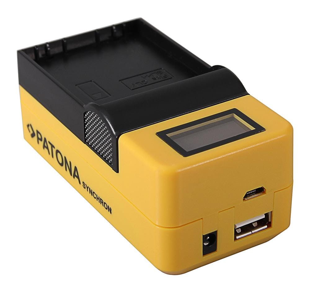 PATONA Synchron USB Ladegerät für Olympus BLH1 BLH-1 mit LCD-Display PATONA Synchron USB Ladegerät für Olympus BLH1 BLH-1 mit LCD-Display