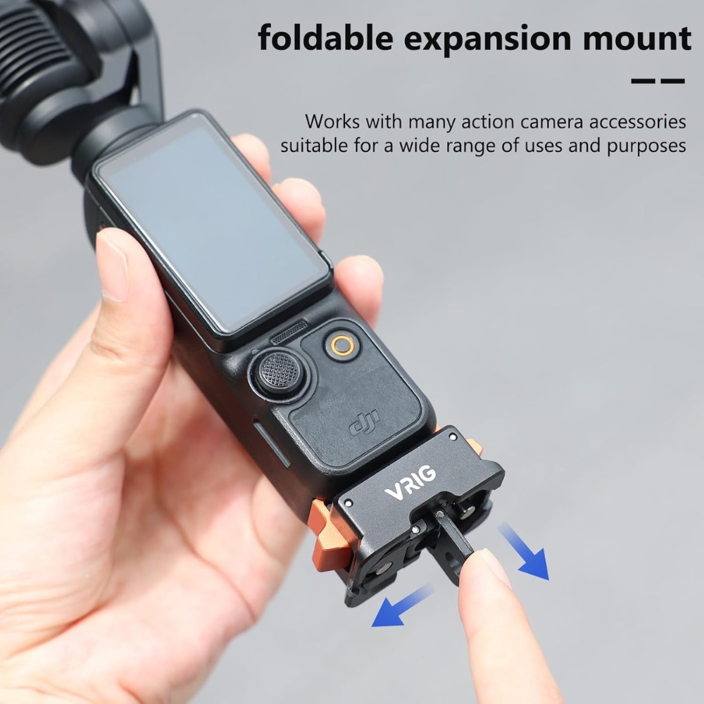Adapter für DJI Osmo Pocket 3 - 4-in-1 Metallbasis mit Typ-C 1/4-Zoll-Gewinde