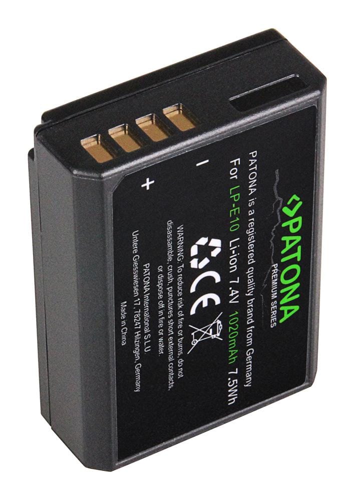 PATONA Premium Akku für Canon LP-E10 LPE10 EOS1100D EOS 1100D