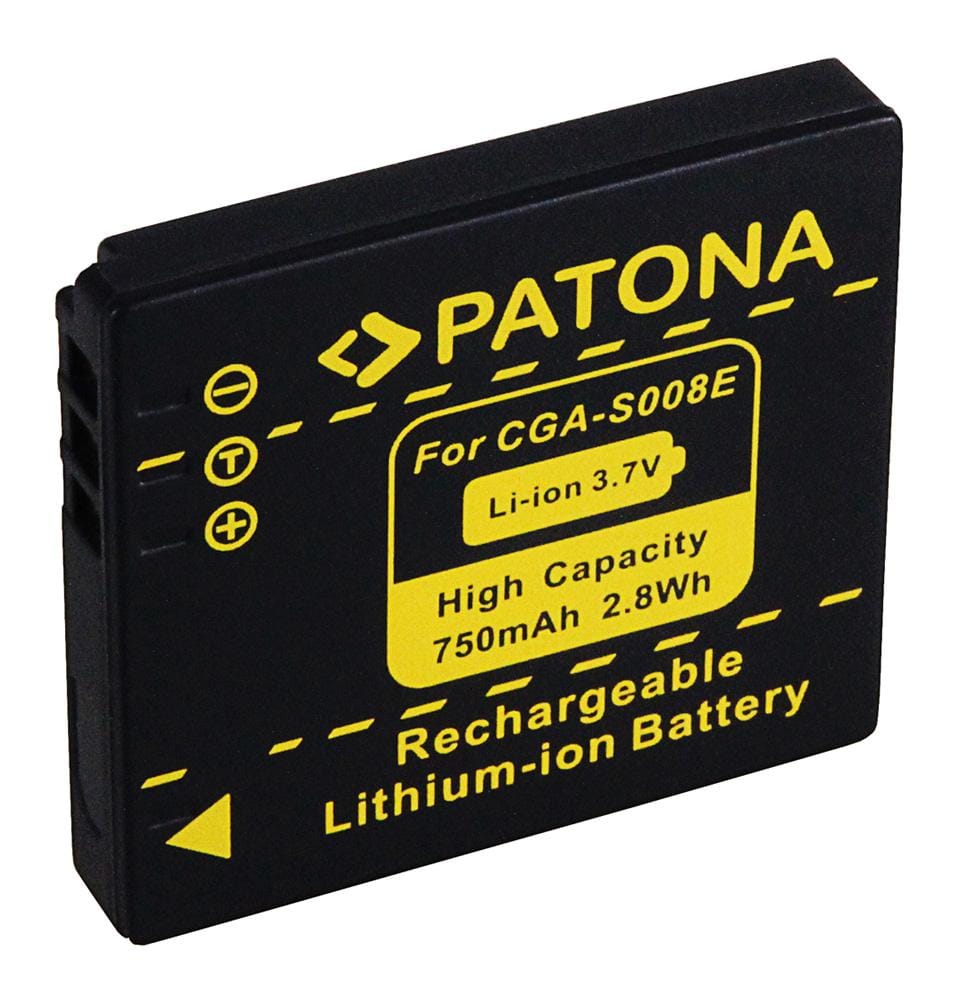 PATONA Akku für Panasonic DMC-FX30 FX-30 CGA-S008E DMW-BCE10E