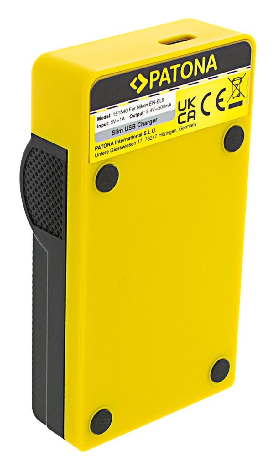PATONA Slim USB Ladegerät mit USB-C Input für Nikon EN-EL9 D40 D40x D5000 D60 PATONA Slim USB Ladegerät mit USB-C Input für Nikon EN-EL9 D40 D40x D5000 D60