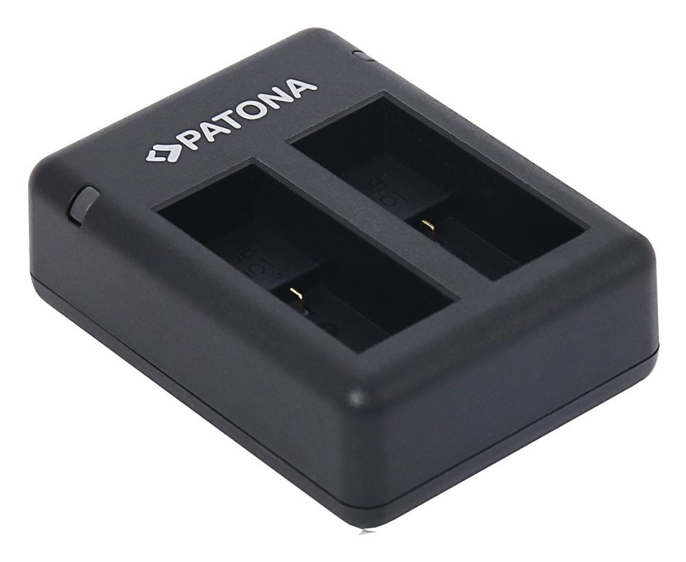 PATONA USB Dual Ladegerät für GoPro Hero 9 Hero 10 Hero 11 AHDBT901 ADBAT001 ADDBD-211 inkl. Micro-USB