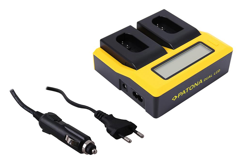 PATONA Dual LCD USB Ladegerät für Panasonic DMW-BLK22 DC-S5 G9 GH5 GH5S