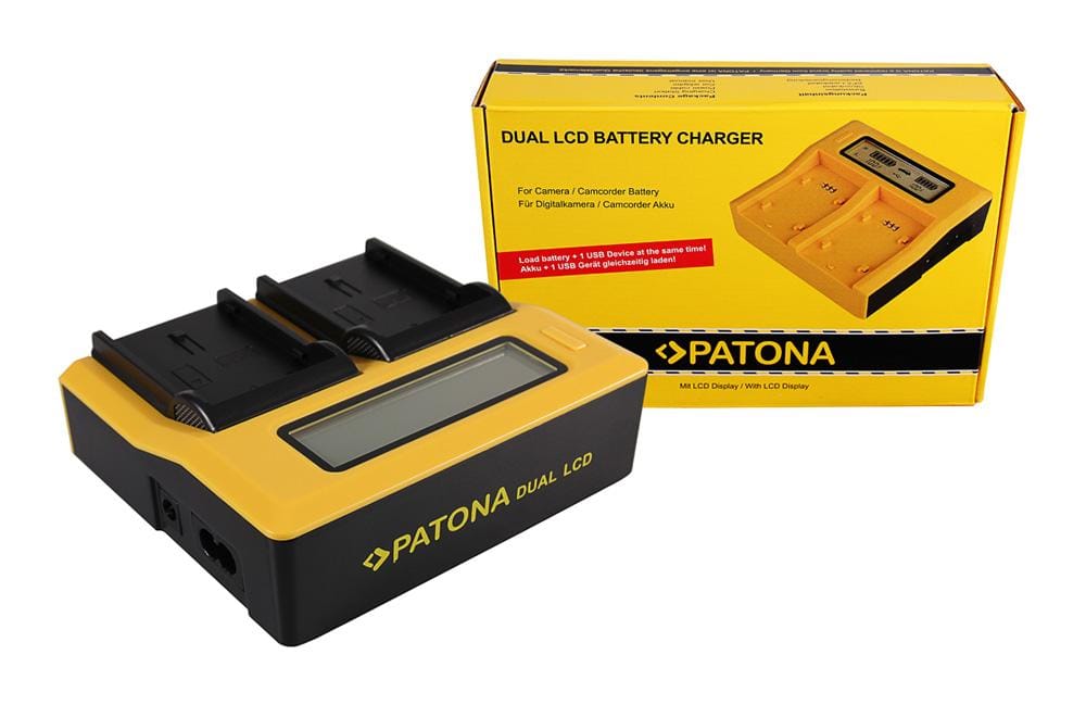 PATONA Dual LCD USB Ladegerät für Pentax D Li90 D-Li90