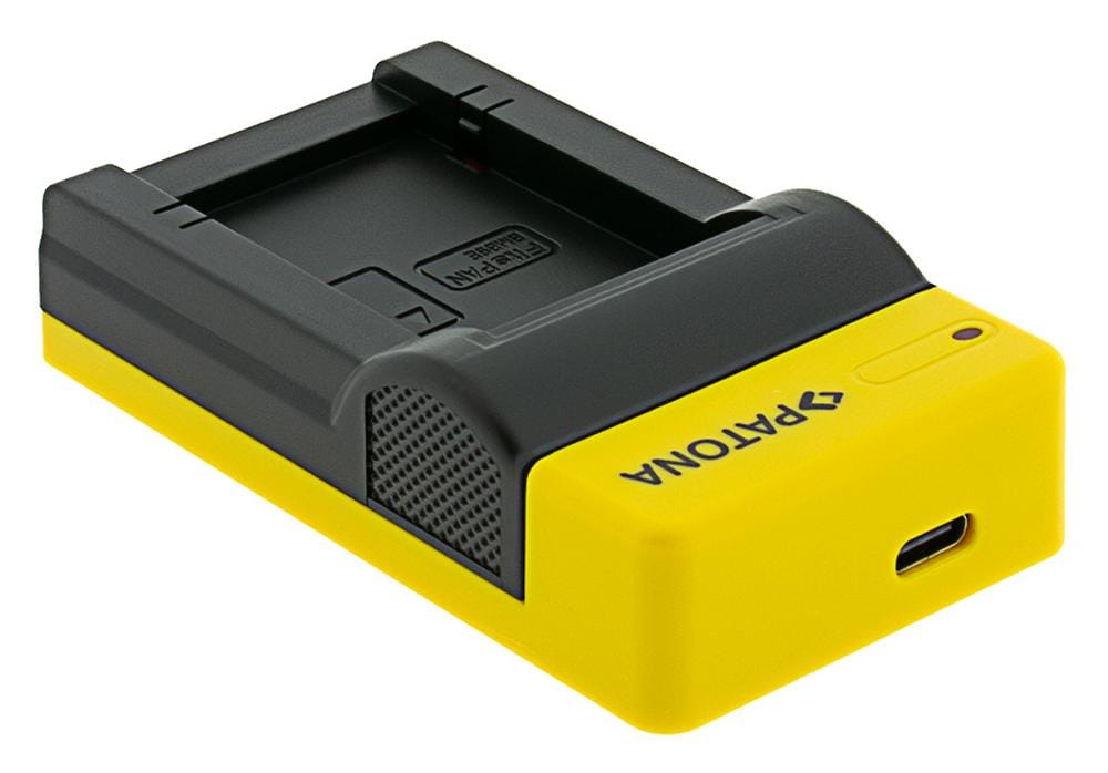 PATONA Slim USB Ladegerät mit USB‑C Input für Leica V‑Lux V‑Lux 2 VLux 2 II und Panasonic DMW‑BMB9
