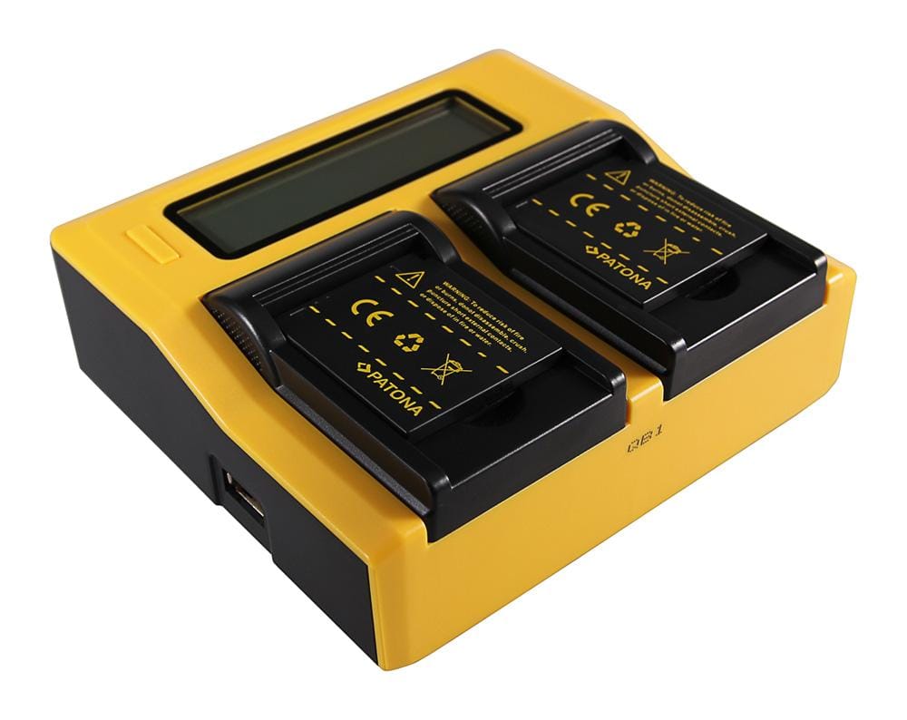 PATONA Dual LCD USB Ladegerät für Panasonic DMW-BCK7 Lumix DMC78FXW DMC-78FXW DMCFH2 DMC-FH2 PATONA Dual LCD USB Ladegerät für Panasonic DMW-BCK7 Lumix DMC78FXW DMC-78FXW DMCFH2 DMC-FH2