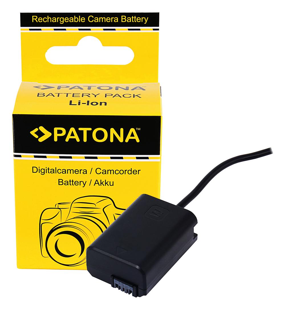 PATONA D‑TAP Input Akku‑Adapter für Sony NP‑FW50 NEX‑3 NEX‑3C NEX‑5