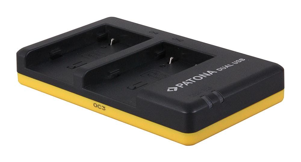 PATONA Dual Schnell-Ladegerät für Canon NB2L NB2LH 2L12 2L14 inkl. Micro-USB Kabel