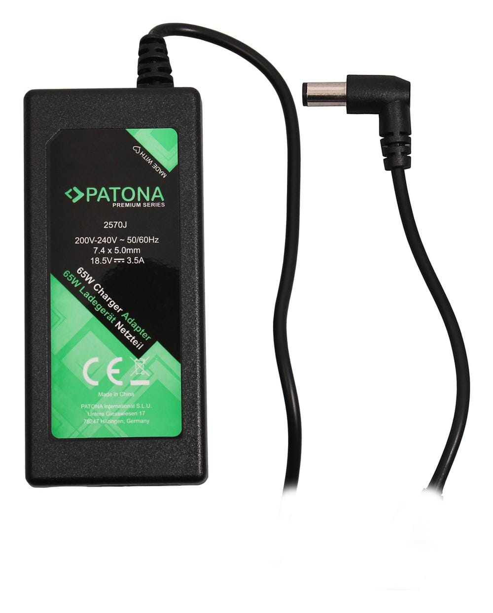 PATONA Premium Netzteil 18,5V 3,5A 65W für HP NX6115 NX6315 NX6320 NX6330 NX7300