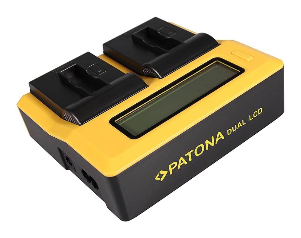 PATONA Dual LCD USB Ladegerät für GoPro AHDBT-401 Hero4 Black Edition und Hero5 Black