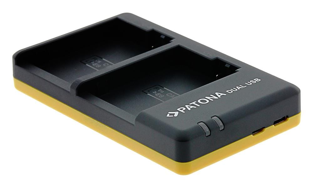 PATONA Dual Schnell-Ladegerät für Canon LP-E8 LPE8 inkl. USB-C Kabel