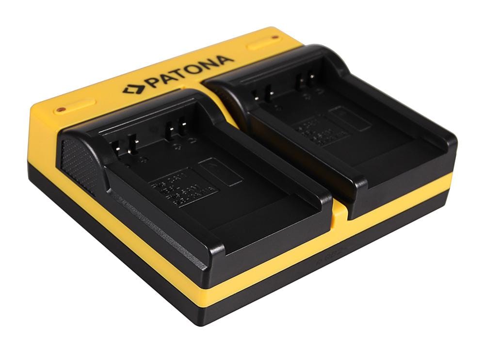 PATONA Dual Ladegerät für Canon SLB-10A Ixus 85 IS SLB-10A IXY DIGITAL 25 IS SLB-10A inkl. Micro-USB