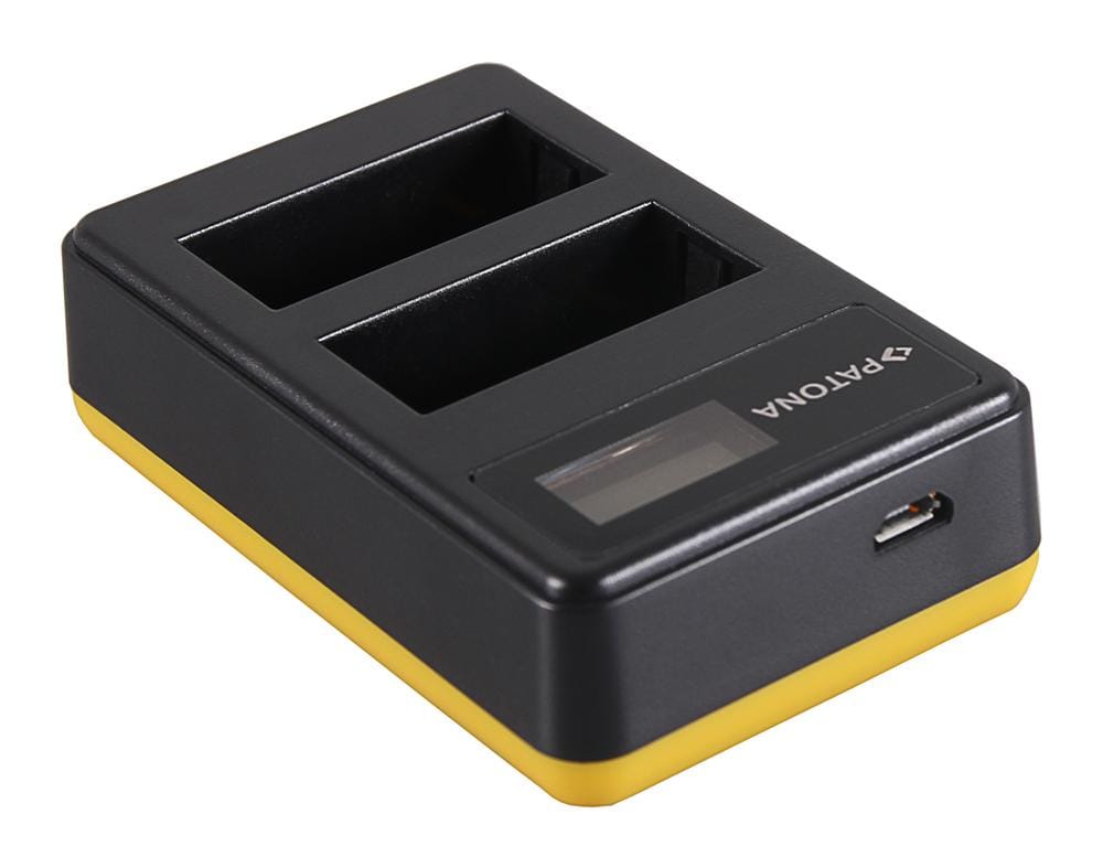 PATONA Dual LCD USB Ladegerät für Fujifilm NP‑W126 Akku – kompatibel mit HS30 EXR HS30EXR HS‑30EXR HS33 X‑Pro 1
