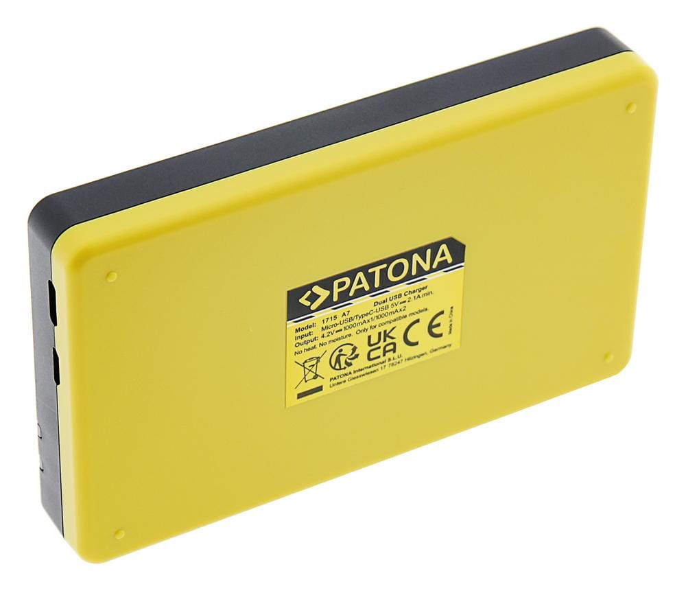 PATONA Dual USB Ladegerät für Arlo A-7A A-14 Pro 3 Pro 4 FB-1001 2GB VML2030 Ultra 2 inkl. USB‑C Kabel PATONA Dual USB Ladegerät für Arlo A-7A A-14 Pro 3 Pro 4 FB-1001 2GB VML2030 Ultra 2 inkl. USB‑C Kabel