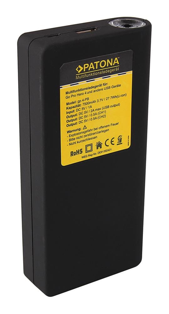 PATONA Powerbank für 2x GoPro Hero 4 Akkus inklusive USB-Output PATONA Powerbank für 2x GoPro Hero 4 Akkus inklusive USB-Output
