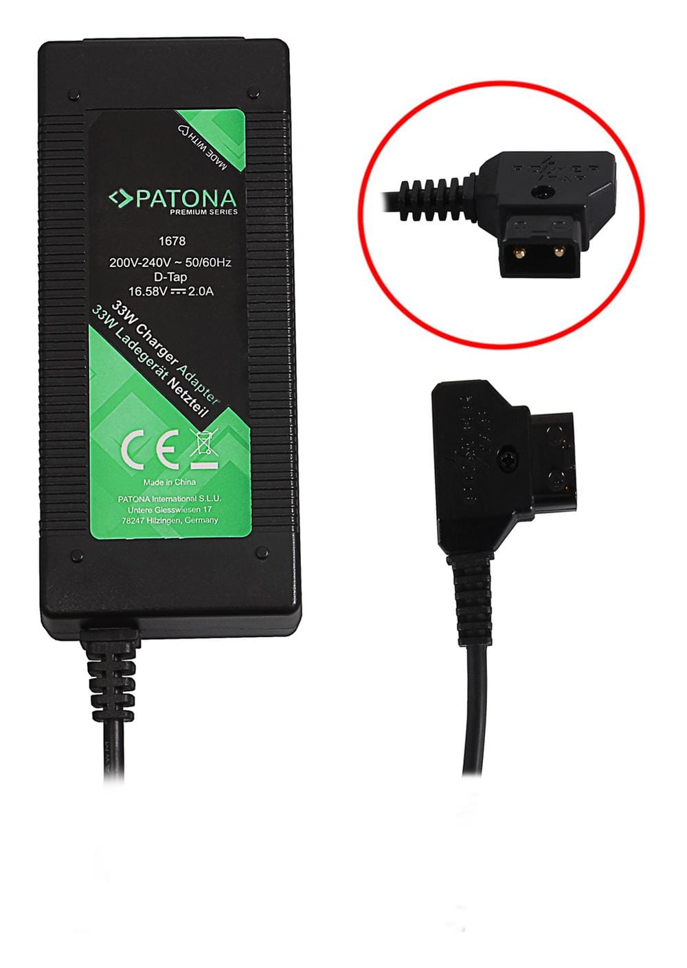 PATONA Premium D‑Tap Ladegerät 2 A für Sony BP‑95W BP‑190WS DSR 250P 600P 650P 652P PATONA Premium D‑Tap Ladegerät 2 A für Sony BP‑95W BP‑190WS DSR 250P 600P 650P 652P