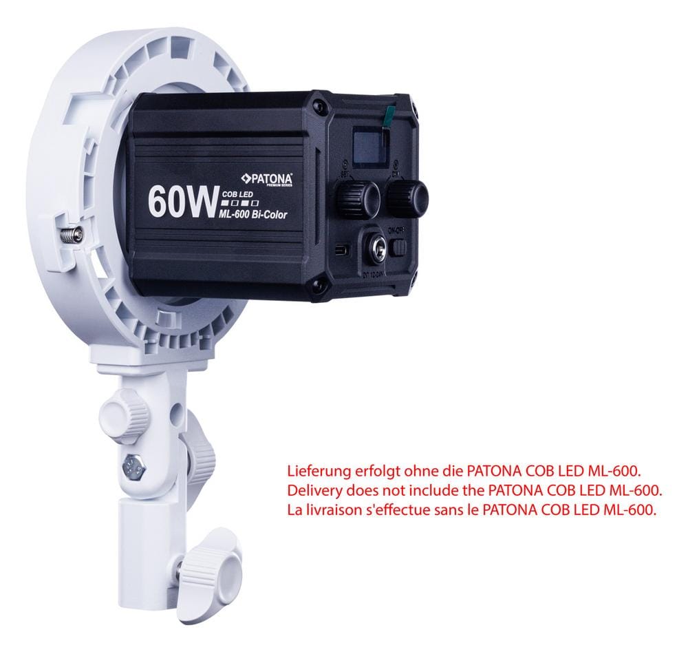 PATONA Premium Bowens-Halterung für PATONA Premium LED-Leuchte ML-600