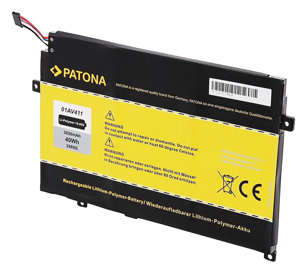 PATONA Akku für Lenovo Thinkpad E470 E470C E475 01AV411 01AV412 01AV413 SB10K97568 SB10K97569