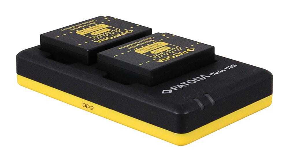 PATONA Dual Schnell-Ladegerät für FinePix X-Pro 1 HS30 EXR inkl. Micro-USB Kabel