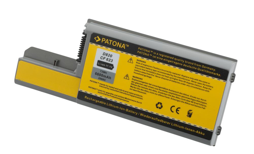 PATONA Akku für Dell Latitude D531 D820 D830 M4300 M65 6600mAh