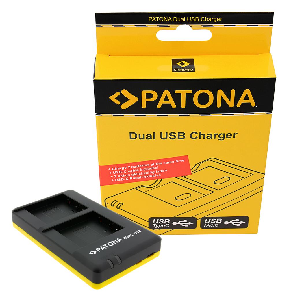 PATONA USB Dual Schnell-Ladegerät für Panasonic DMW BLG10 PATONA USB Dual Schnell-Ladegerät für Panasonic DMW BLG10