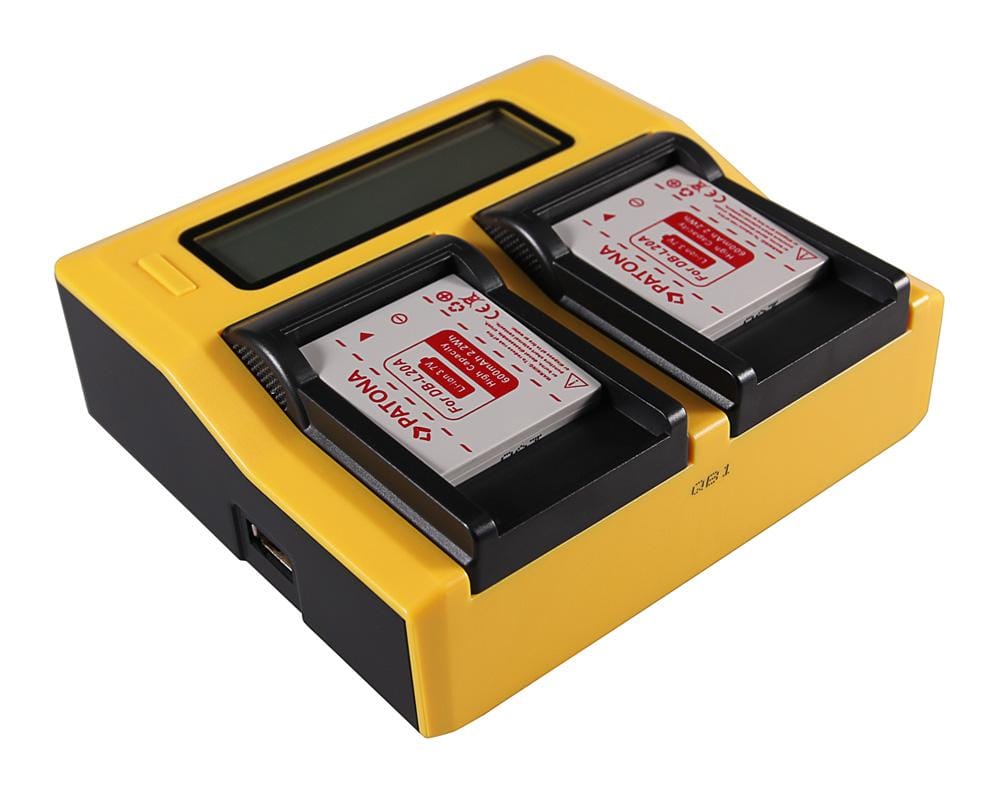 PATONA Dual LCD USB Ladegerät für Sanyo DB-L40A L20A Xacti DMXC1 DMX-C1 DMXCA65 DMX-CA65 DSCC4 PATONA Dual LCD USB Ladegerät für Sanyo DB-L40A L20A Xacti DMXC1 DMX-C1 DMXCA65 DMX-CA65 DSCC4