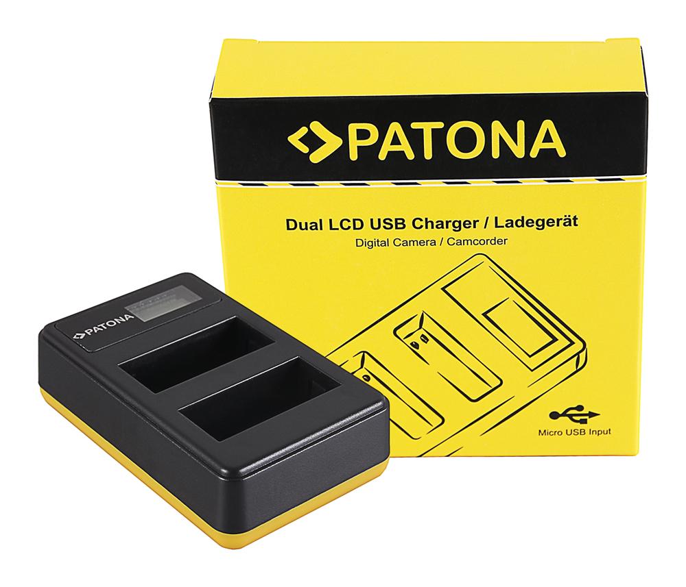 PATONA Dual LCD USB Ladegerät für Canon LP-E8 550D 600D 650D 700D PATONA Dual LCD USB Ladegerät für Canon LP-E8 550D 600D 650D 700D