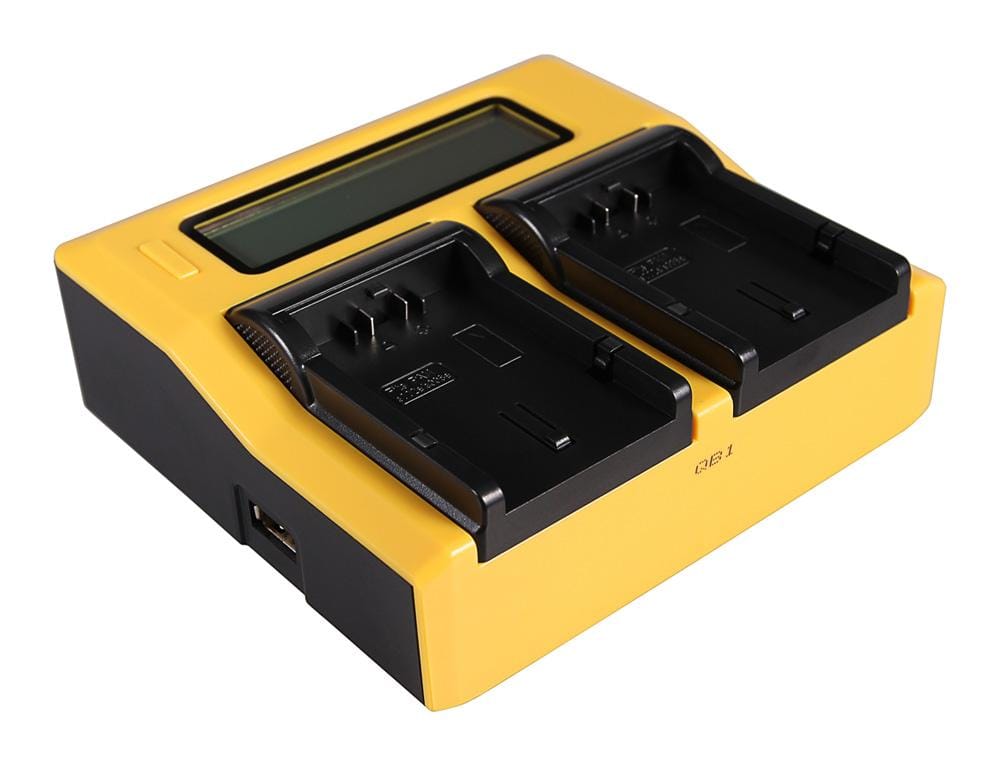 PATONA Dual LCD USB Ladegerät für Panasonic CGAS002 CGA-S002 CGAS002A CGA-S002A