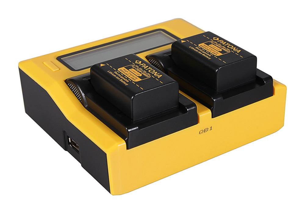 PATONA Dual LCD USB Ladegerät für Panasonic BPDC9 BPDC9E BP-DC9E DC9 DC-9 BMB9