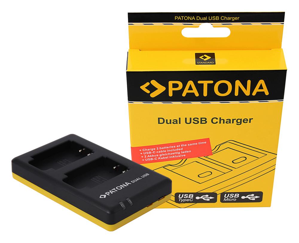 PATONA Dual Schnell-Ladegerät für Sony NP-BX1 NPBX1 inkl. USB-C Kabel PATONA Dual Schnell-Ladegerät für Sony NP-BX1 NPBX1 inkl. USB-C Kabel