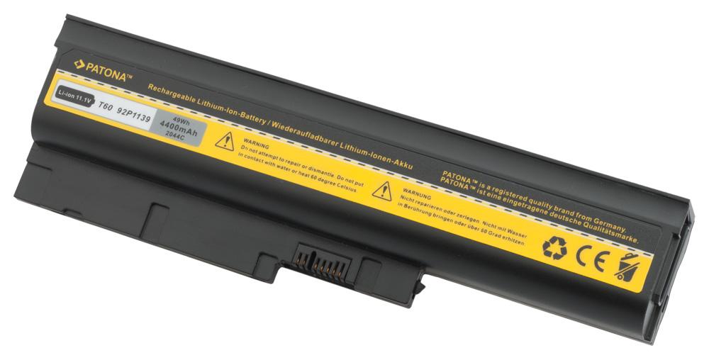 PATONA Akku für IBM Lenovo ThinkPad T61 T60 R61 4400mAh