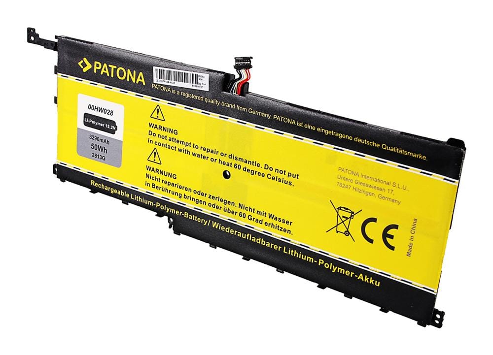 PATONA Akku für Lenovo ThinkPad X1 Carbon Yoga Serie 00HW028 SB10F46466