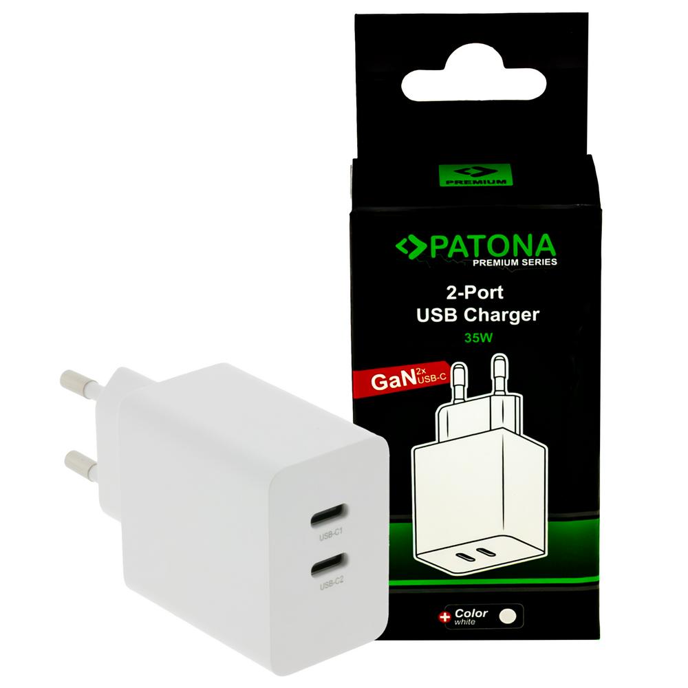 PATONA Premium GaN PD35W Adapter weiß 2 USB-C PD3.0 QC3.0 PATONA Premium GaN PD35W Adapter weiß 2 USB-C PD3.0 QC3.0
