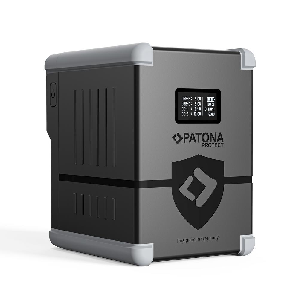 PATONA PROTECT V‑Mount Akku V200‑PD100 198 Wh mit USB‑C PD100 W, USB‑A, D‑Tap und 2 DC‑Ausgängen PATONA PROTECT V‑Mount Akku V200‑PD100 198 Wh mit USB‑C PD100 W, USB‑A, D‑Tap und 2 DC‑Ausgängen