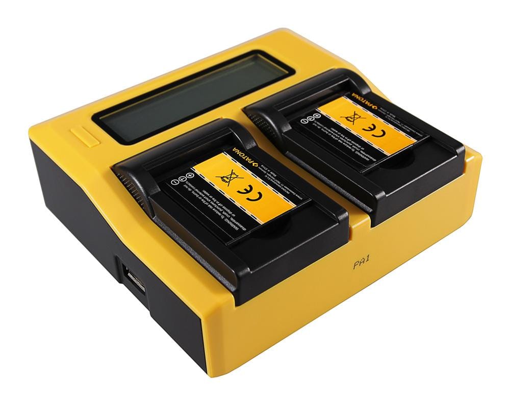 PATONA Dual LCD USB Ladegerät für Panasonic DMW-BCL7 Lumix F5 FH50 FS50 SZ3 SZ9 XS1 PATONA Dual LCD USB Ladegerät für Panasonic DMW-BCL7 Lumix F5 FH50 FS50 SZ3 SZ9 XS1