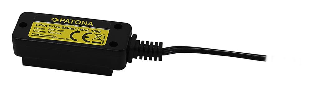 PATONA 4‑fach D‑TAP Adapter Splitter Verteiler Hub – 1 männlicher D‑TAP auf 4 weibliche D‑TAP PATONA 4‑fach D‑TAP Adapter Splitter Verteiler Hub – 1 männlicher D‑TAP auf 4 weibliche D‑TAP