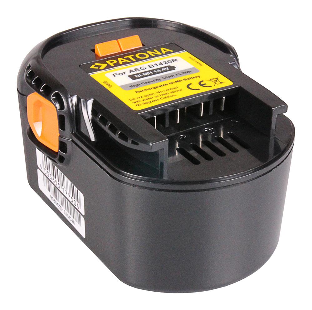 PATONA Akku für AEG BBM 14 STX‑R BS 14 X BS 14 XN BS 14 X‑R BS 14G BS14 GNC BSB – 14,4 V 3000 mAh Ni‑MH