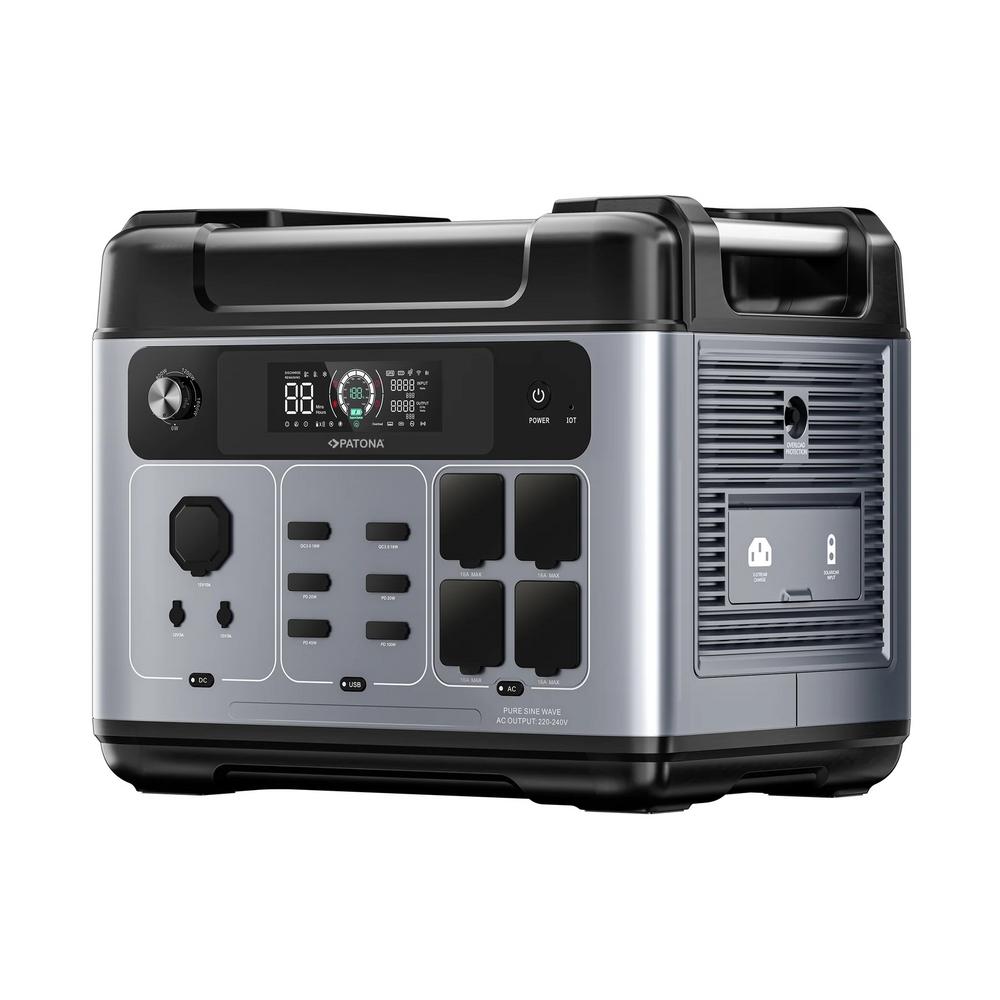 PATONA Platinum Powerstation Autarc 2400 4x AC 2400W 2048Wh USB‑C PD 100W PD 45W PD 20W inkl. App PATONA Platinum Powerstation Autarc 2400 4x AC 2400W 2048Wh USB‑C PD 100W PD 45W PD 20W inkl. App