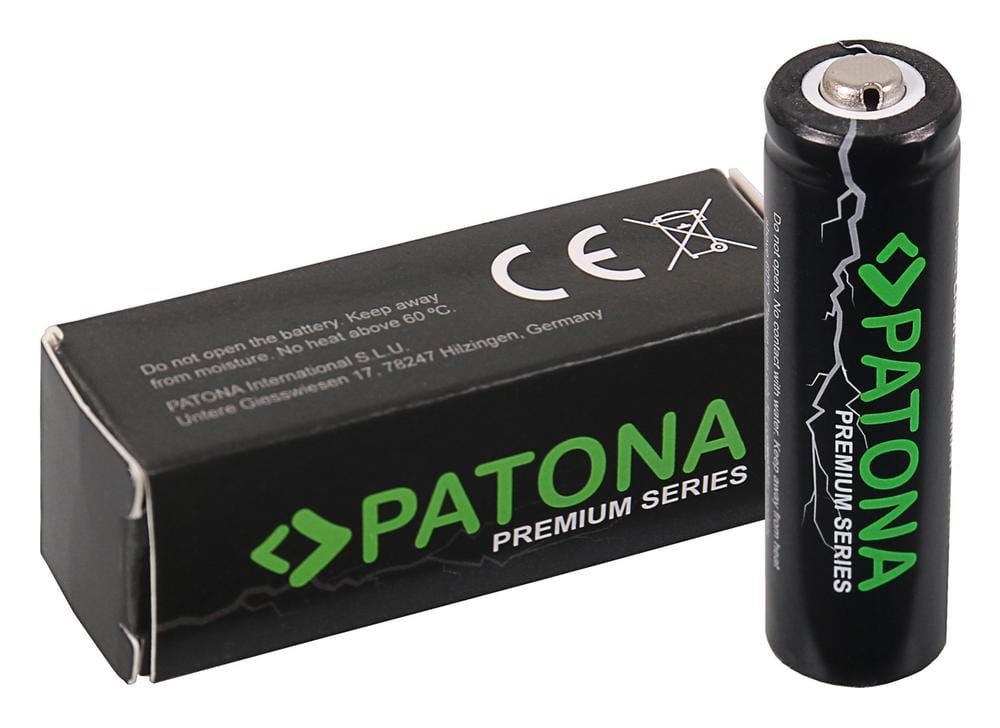 PATONA Premium 14500 ICR14500 Li‑Ion Akku 3,7 V 800 mAh für 14500 Geräte