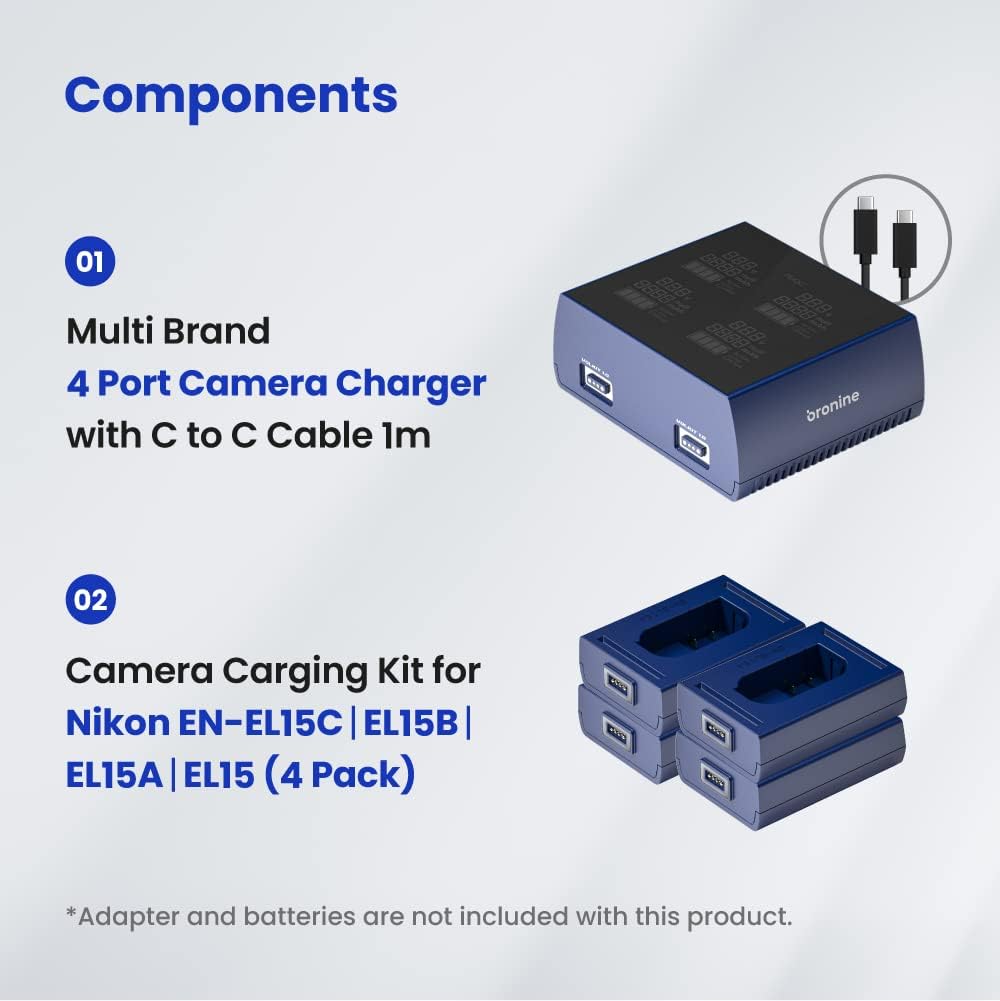 Bronine 4 Port Basis Ladegerät Bronine 4 Port Basis Ladegerät