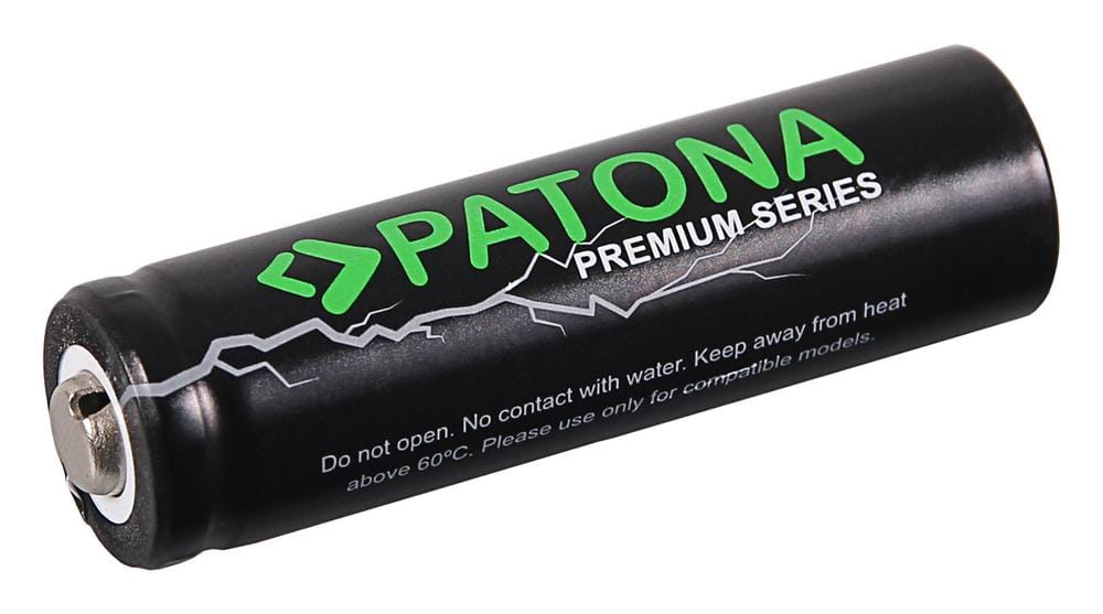 PATONA Premium 14500 ICR14500 Li‑Ion Akku 3,7 V 800 mAh für 14500 Geräte