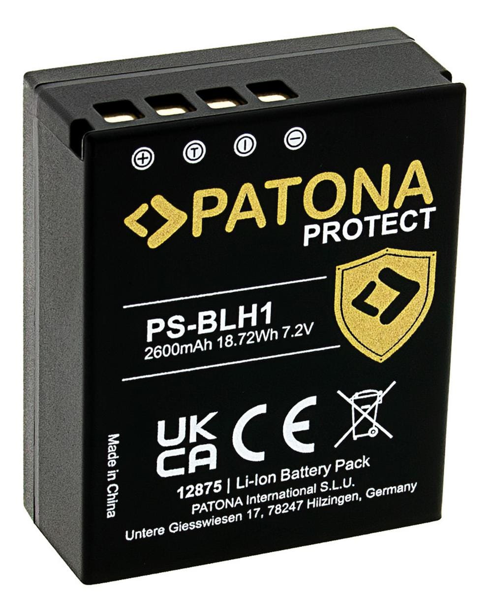 PATONA PROTECT Akku für Olympus BLH-1 OM-D EM-1 Mark 2 EM-1 Mark II E-M1X