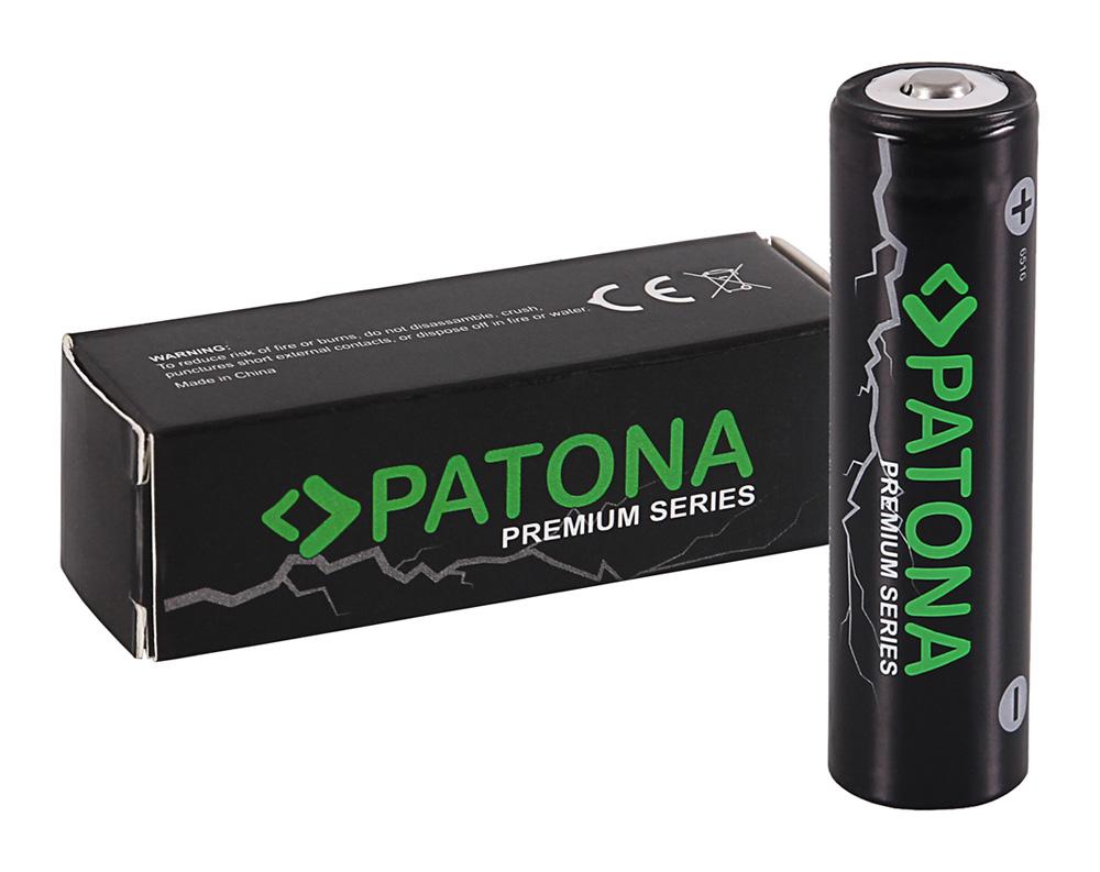 PATONA Premium 18650 Li‑Ion Akku ungeschützt Sharp/Button Top 3,7 V 3500 mAh