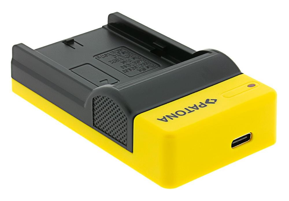 PATONA Slim USB Ladegerät mit USB-C Input für Sony NP-F970 NP-F960 NP-F950 DCR-VX2100 HDR-FX1