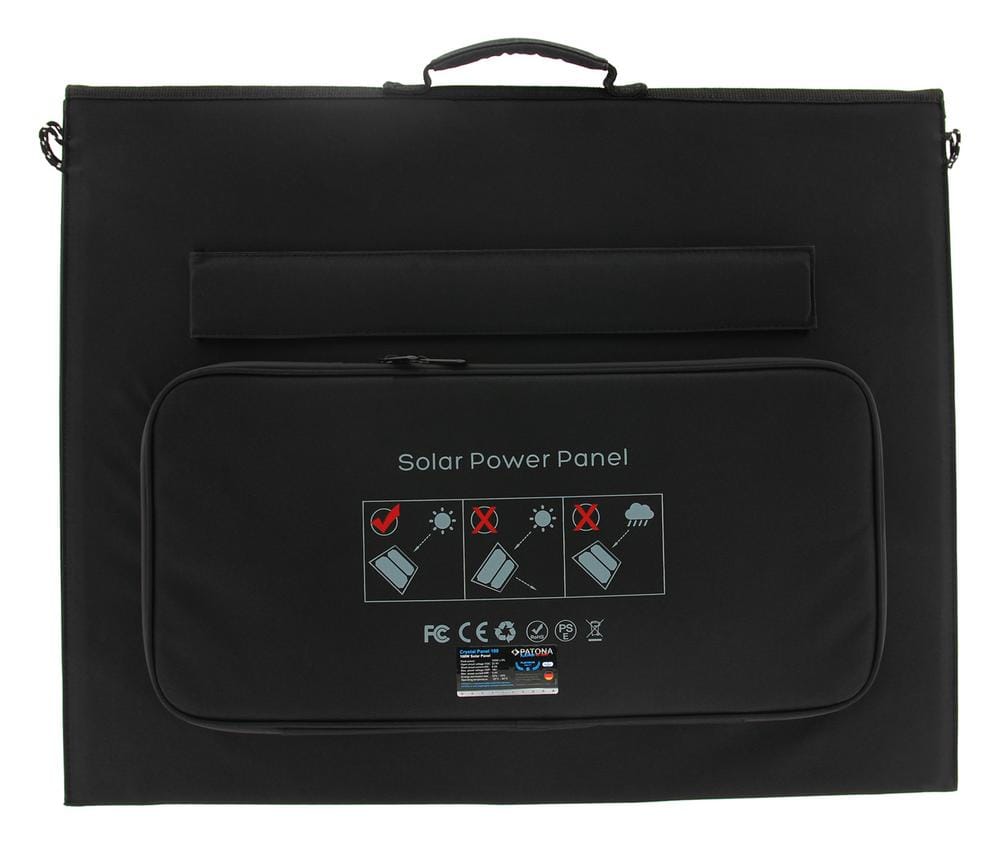 PATONA Platinum 100W faltbares 2-fach Solarmodul Solarpanel mit DC-Output für Haushalt, Arbeit, Hobby und Camping PATONA Platinum 100W faltbares 2-fach Solarmodul Solarpanel mit DC-Output für Haushalt, Arbeit, Hobby und Camping