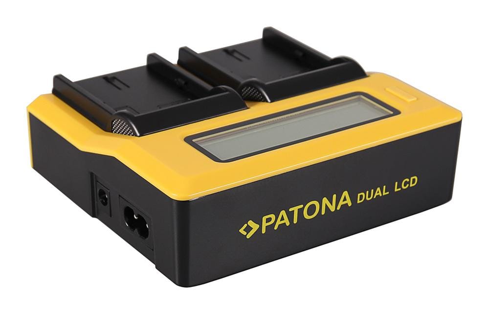 PATONA Dual LCD USB Ladegerät für Canon LPE6 LP-E6