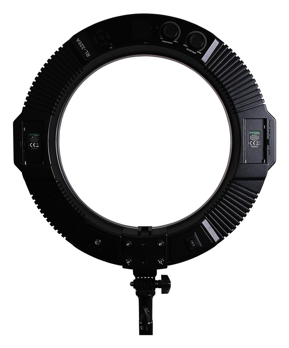 PATONA Premium LED Ringlicht RL-320A für Fotografie und Video