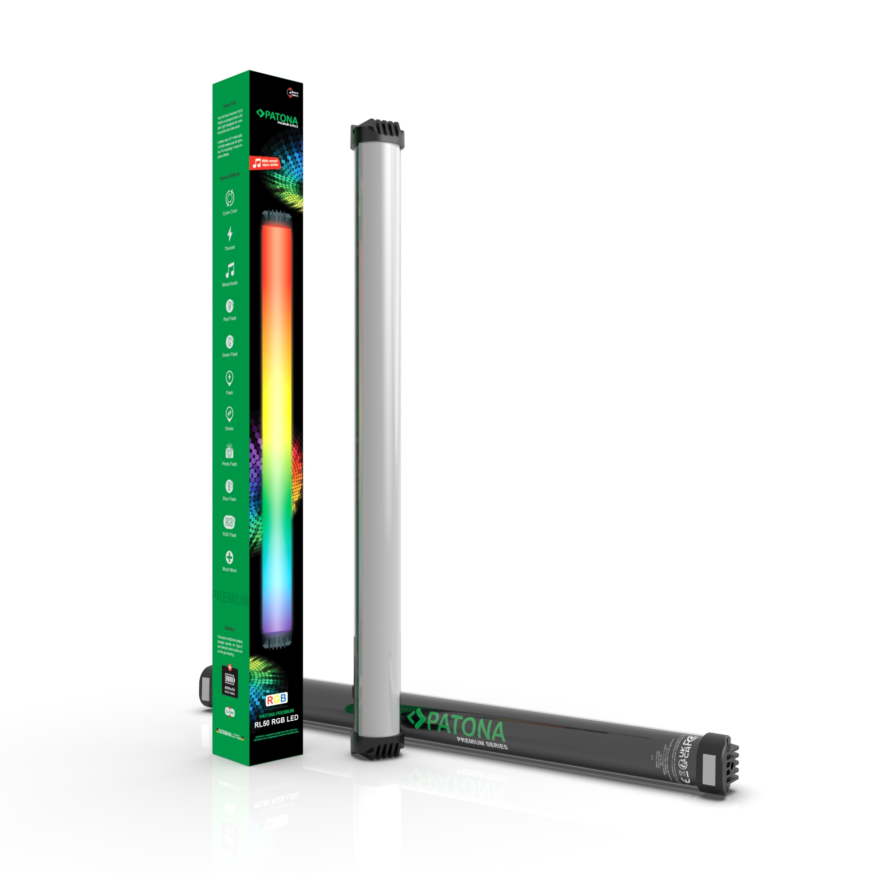 PATONA Premium RL50 RGB LED-Stableuchte 50 cm