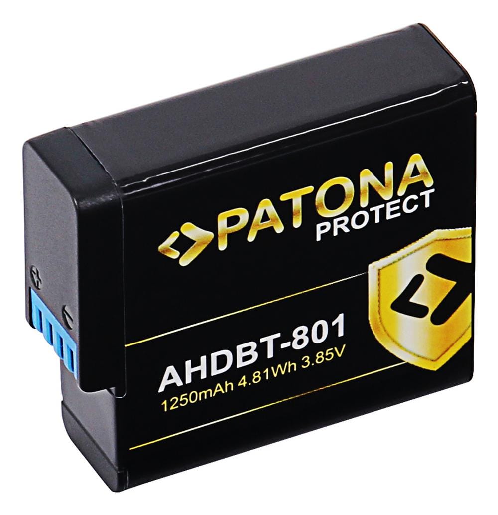 PATONA PROTECT Akku für GoPro Hero 8 AHDBT-801 Hero 7 AHDBT-701 Hero 6 Hero 5 AHDBT-501 PATONA PROTECT Akku für GoPro Hero 8 AHDBT-801 Hero 7 AHDBT-701 Hero 6 Hero 5 AHDBT-501